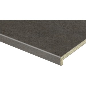 Kaindl Okenska polica 20 x 3,7 cm Mocca (37978) dolžina najv. 4,1 m z obrobo