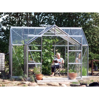 Vitavia rastlinjak Sirius ESG 3 mm Aluminijasto-prazen s temeljem