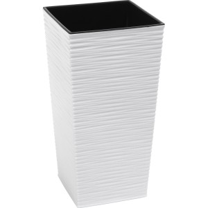 Cvetlični lonec Finezja Dluto 25 cm x 25 cm x 47 cm bel