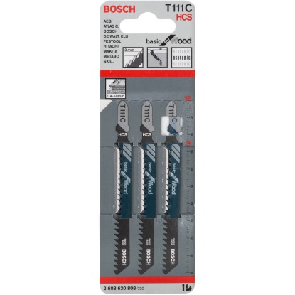 Bosch List za vbodno žago Pro T 111 C Basic for Wood 3 kosi