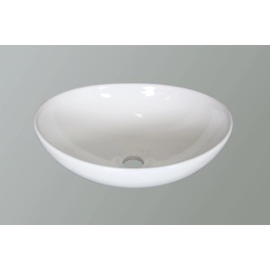 Aquaart Nadgradni keramični umivalnik Hailey bela