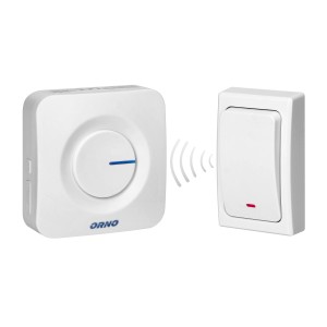 Orno Brezžični zvonec Ondo AC do 200 m bel