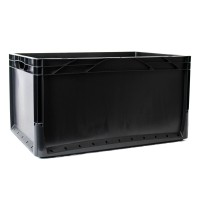 Eurobox-System Zaboj s polnimi stenami 60 x 40 x 32 cm črn