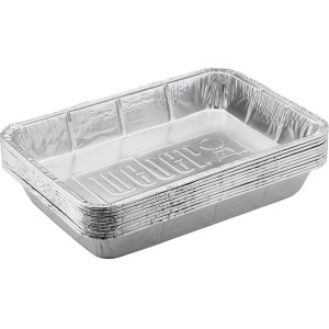 Weber Aluminijaste posode za žar velike 10 kosov