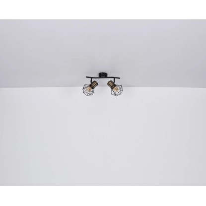 Globo Reflektor Priska 1-plamenski črna mat 130 x 165 mm