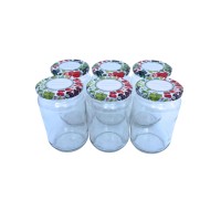 Kozarci za vlaganje 720 ml s pokrovom Ø 82 mm 6 kosov