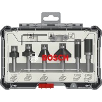 Bosch Komplet rezkarjev za stranice in robove 8 mm steblo 6-delni