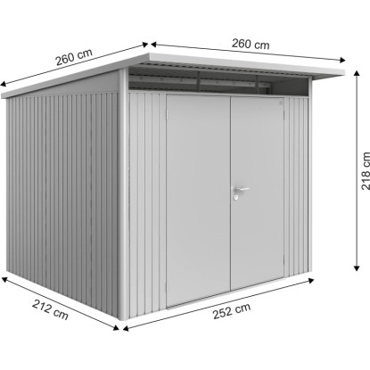 Biohort Vrtna lopa AvantGarde srebrna vel. A6: 260 cm x 260 cm.