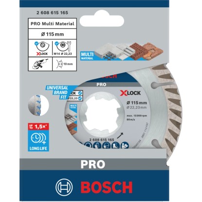 Bosch X-Lock Diamantna rezalna plošča Standard Universal Ø 115 mm