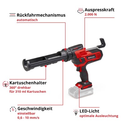 Einhell Power X-Change Akumulatorska kartušna pištola TE-SG 18/10 Li Solo