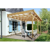 Weka Nadstrešek za teraso Velikost 4 z dimenzijami 514 cm x 306 cm