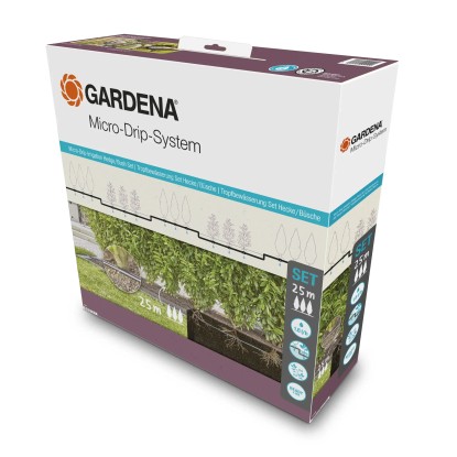 Gardena Komplet za kapljično namakanje žive meje/grmov 25 m