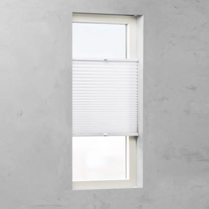Cocoon Dnevna plise zavesa 20 mm bela 90 cm x 130 cm
