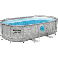 Bestway Bazen Power Steel 427 cm x 250 cm x 100 cm ovalni