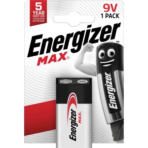 Energizer Max Alkalna baterija E-Block 9 V Pakiranje po 1 kos