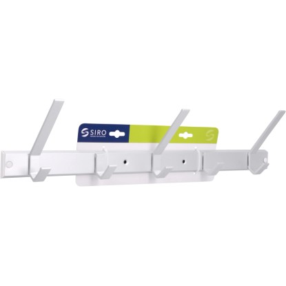 Siro Letvica s kljukicami 1674 Kovinska Aluminij mat Dolžina 550 mm 5 kavljev