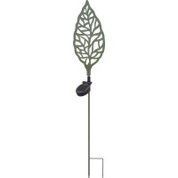 Solarna dekorativna svetilka list LED kaki 14 cm x 2 cm x 77 cm