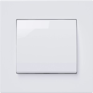 Elektromaterial Stikalo Plato navadno bela