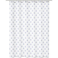 Kleine Wolke Zavesa za prhanje Sidra 180 cm x 200 cm temno modra