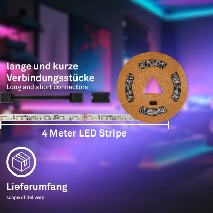 Briloner Pimp your Stripe Razširitveni komplet LED-traka RGB/W 4 m IP44