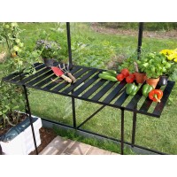Aluminijasta miza zložljiva črna 120 cm x 56 cm x 81 cm