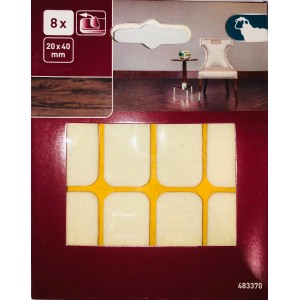 Blazinice za parket Samolepilne 20 mm x 40 mm 8 kosov