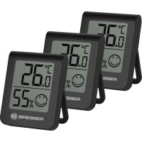BRESSER HumiTemp Termo- in higrometer 3-delni komplet črna