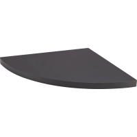 Kotna polica iz MDF Oldham 1,8 cm x 30 cm x 30 cm mat črna