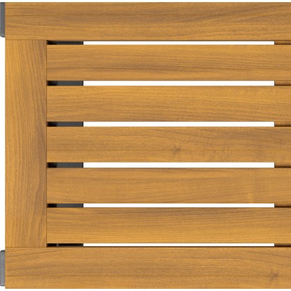 Zunanja sedežna garnitura Lipson 3-delna iz akacijevega lesa in aluminija Siva