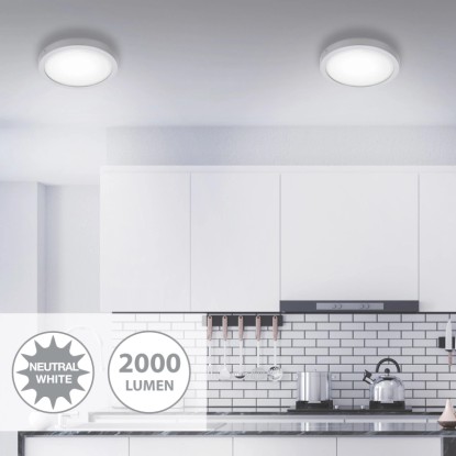 Briloner LED stropna in stenska svetilka Fire mat krom nevtralna bela svetloba