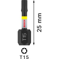 Bosch Nastavki za izvijač T15 Impact Control 2 kosa