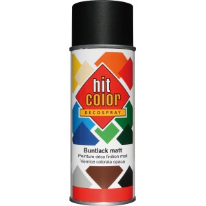 Hitcolor Sprej črna mat 400 ml