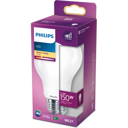 Philips LED sijalka A67 E27 17,5 W - 150 W 827 2452 lm toplo bela