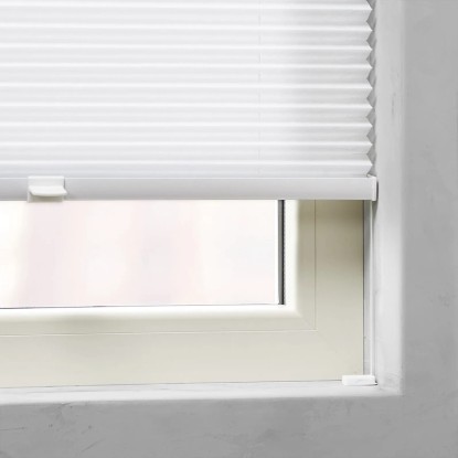 Cocoon Dnevna plise zavesa 20 mm bela 90 cm x 130 cm
