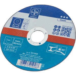 LUX-TOOLS Tkivna rezalna plošča Classic kovina premer 125 mm debelina 1 mm