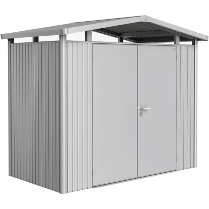 Biohort Vrtna lopa Panorama dvojna vrata vel. P1 257 x 137 cm kovinsko-srebrna