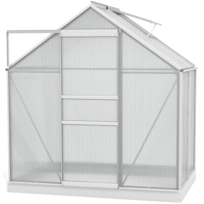 Vitavia rastlinjak Planet 2500/ 6 mm HKP Aluminijasto prazen Š 195 cm x G 131 cm