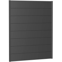 Biohort Zaslon za zasebnost brez akrilnega stekla 150 cm x 180 cm temno siva