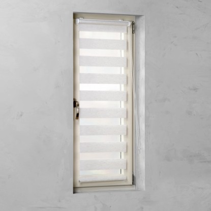 Cocoon Easy Fix dvojna dnevna rolo zavesa lan 45 cm x 150 cm
